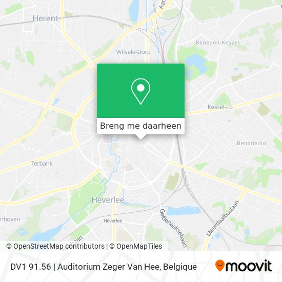 DV1 91.56 | Auditorium Zeger Van Hee kaart