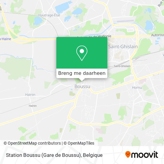 Station Boussu (Gare de Boussu) kaart