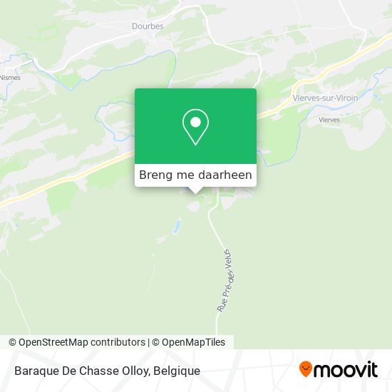 Baraque De Chasse Olloy kaart