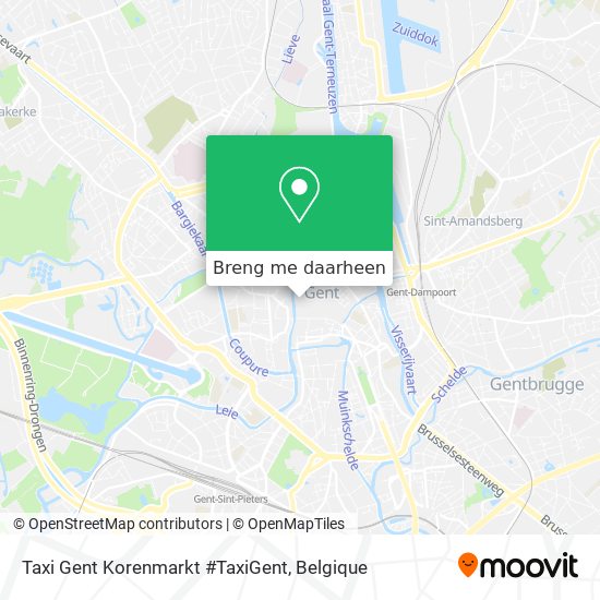 Taxi Gent Korenmarkt #TaxiGent kaart