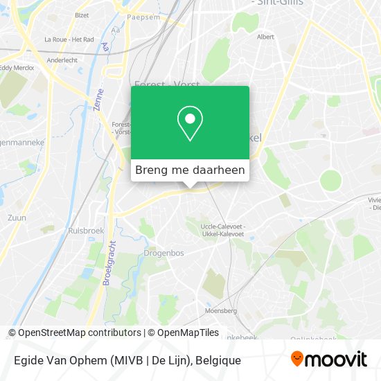 Egide Van Ophem (MIVB | De Lijn) kaart