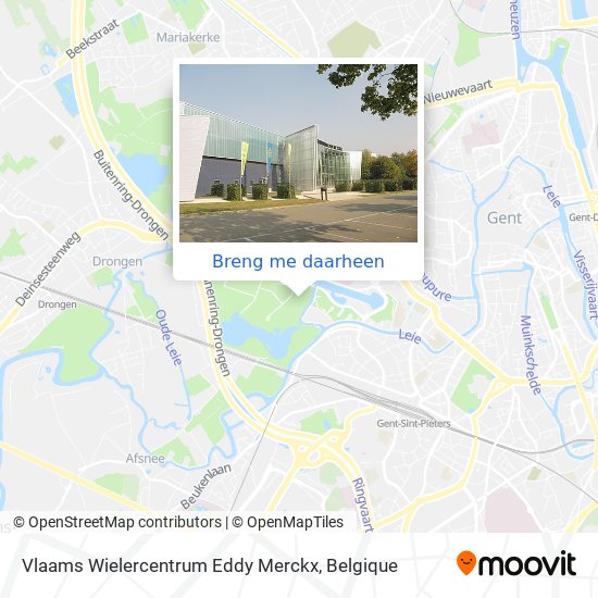 Vlaams Wielercentrum Eddy Merckx kaart