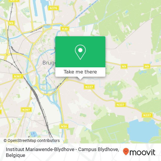 Instituut Mariawende-Blydhove - Campus Blydhove kaart