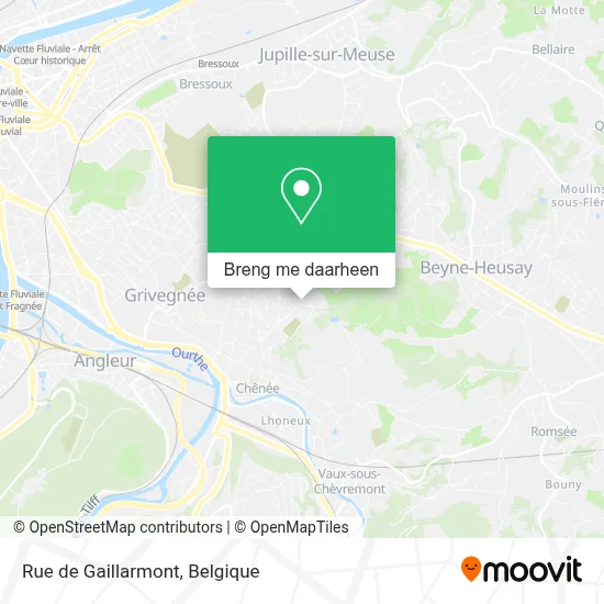 Rue de Gaillarmont kaart