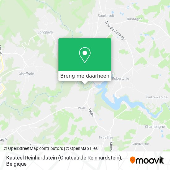 Kasteel Reinhardstein (Château de Reinhardstein) kaart