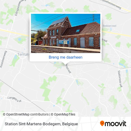 Station Sint-Martens-Bodegem kaart