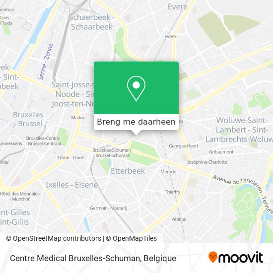 Centre Medical Bruxelles-Schuman kaart