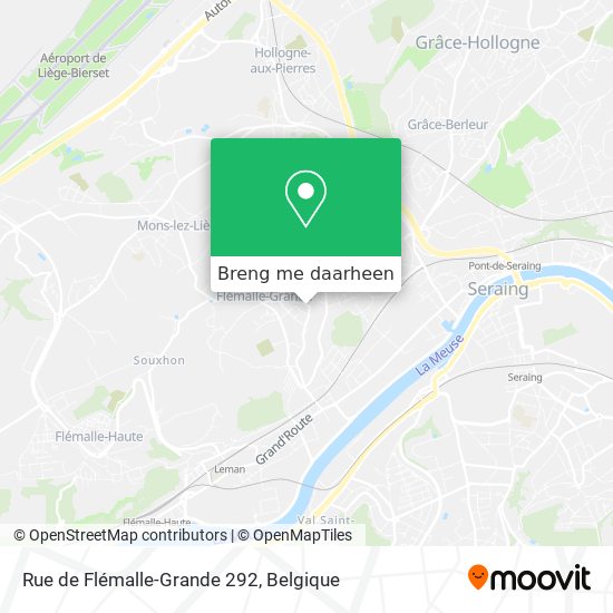 Rue de Flémalle-Grande 292 kaart