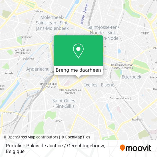 Portalis - Palais de Justice / Gerechtsgebouw kaart