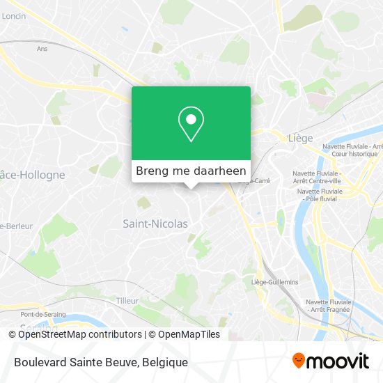 Boulevard Sainte Beuve kaart