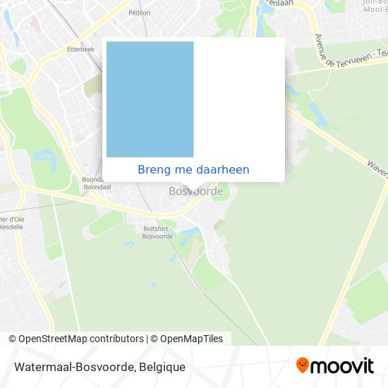 Watermaal-Bosvoorde kaart