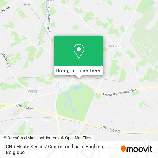 CHR Haute Senne / Centre médical d'Enghien kaart