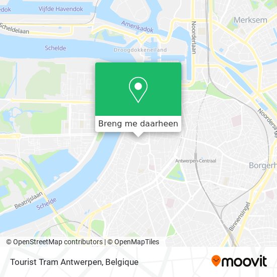 Tourist Tram Antwerpen kaart