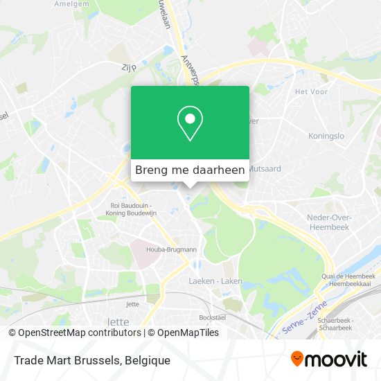Trade Mart Brussels kaart