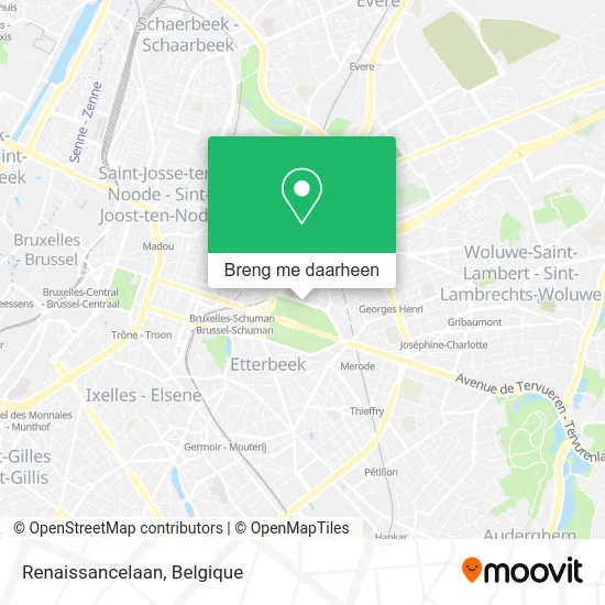 Renaissancelaan kaart