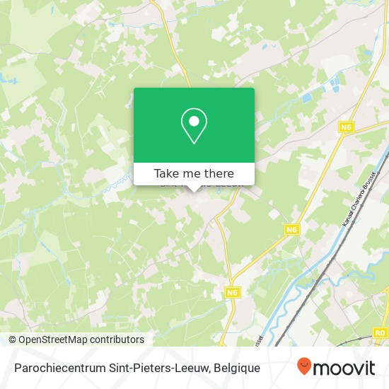 Parochiecentrum Sint-Pieters-Leeuw kaart