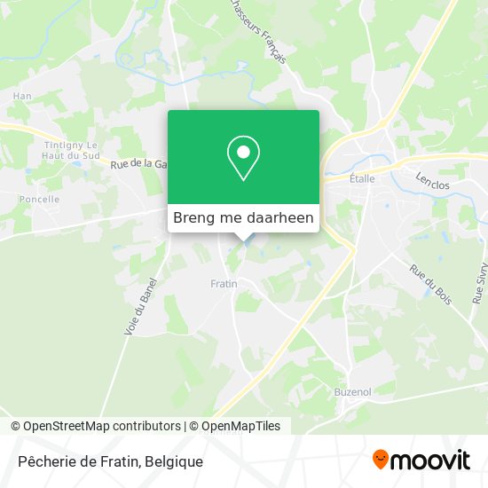 Pêcherie de Fratin kaart