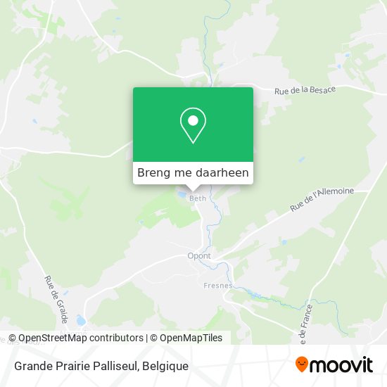 Grande Prairie Palliseul kaart