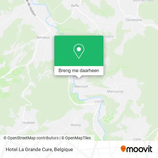 Hotel La Grande Cure kaart