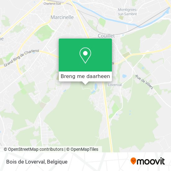 Bois de Loverval kaart
