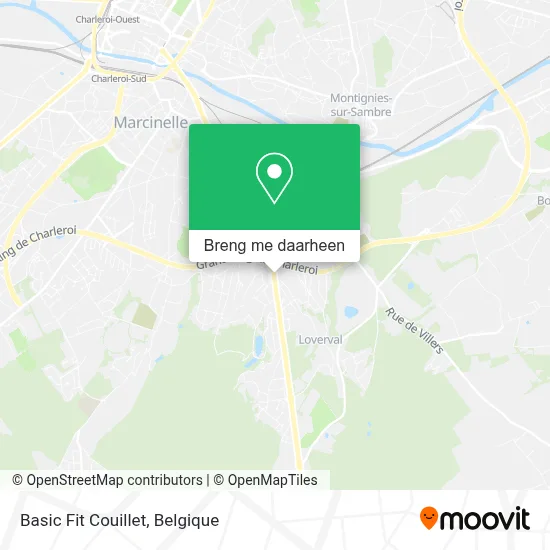 Basic Fit Couillet kaart