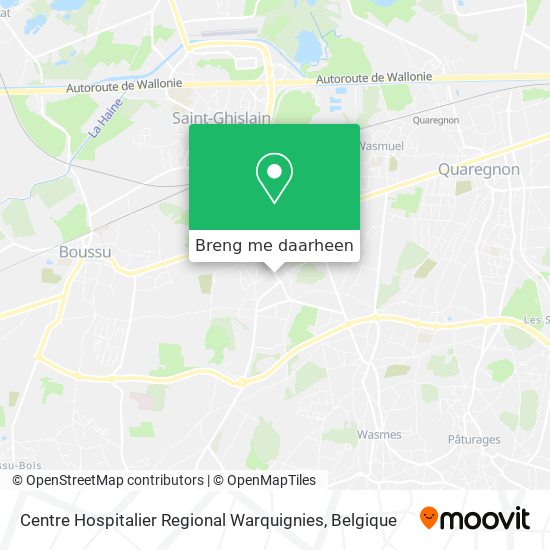 Centre Hospitalier Regional Warquignies kaart