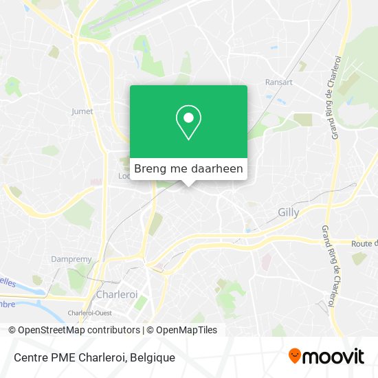 Centre PME Charleroi kaart