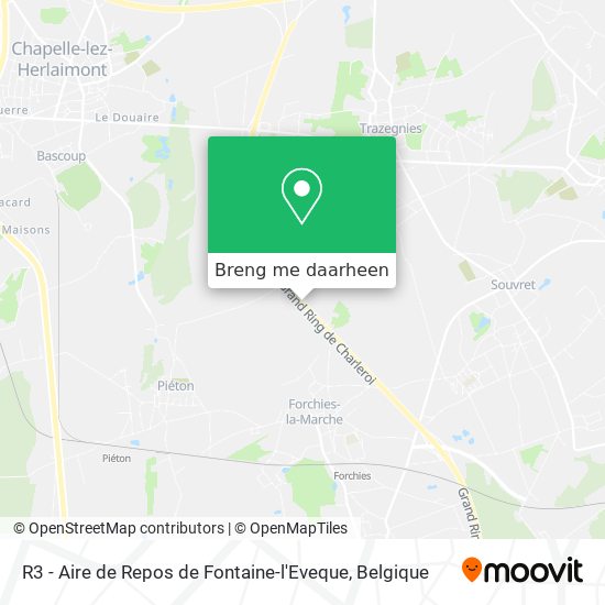 R3 - Aire de Repos de Fontaine-l'Eveque kaart