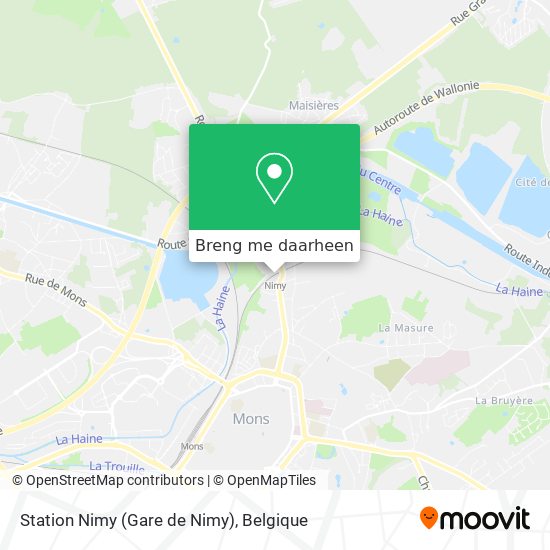 Station Nimy (Gare de Nimy) kaart