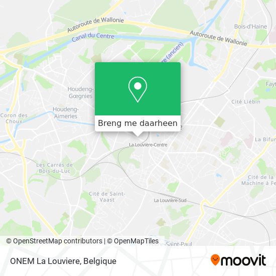 ONEM La Louviere kaart
