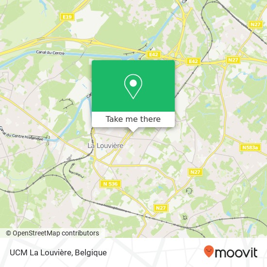 UCM La Louvière kaart