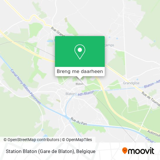 Station Blaton (Gare de Blaton) kaart