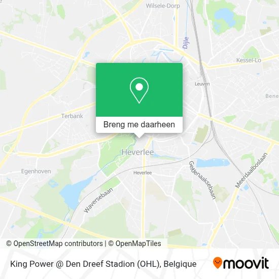 King Power @ Den Dreef Stadion (OHL) kaart