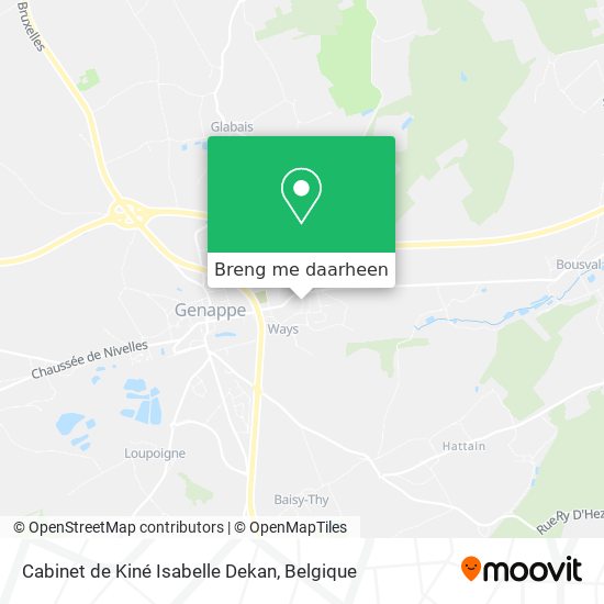 Cabinet de Kiné Isabelle Dekan kaart