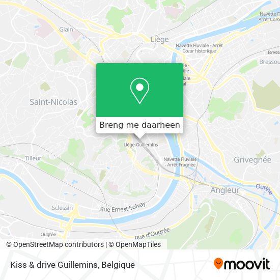 Kiss & drive Guillemins kaart
