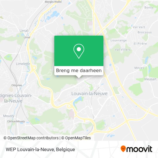 WEP Louvain-la-Neuve kaart