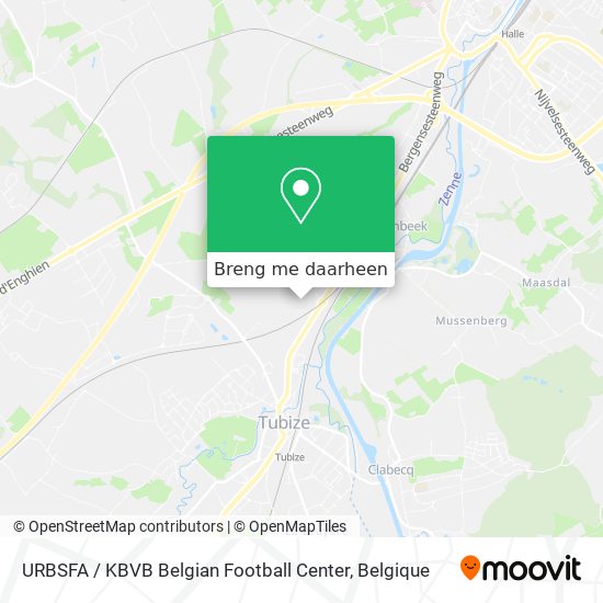 URBSFA / KBVB Belgian Football Center kaart