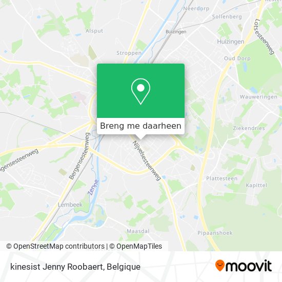 kinesist Jenny Roobaert kaart