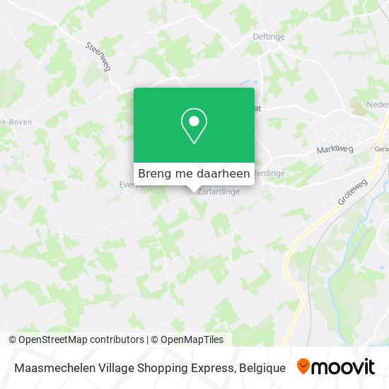 Maasmechelen Village Shopping Express kaart