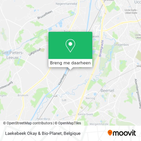 Laekebeek Okay & Bio-Planet kaart