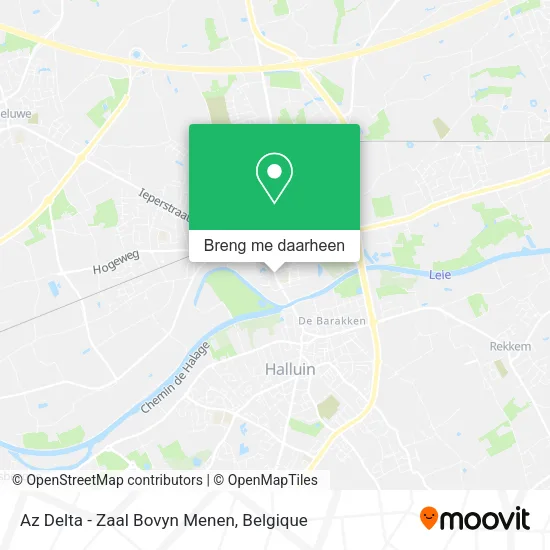 Az Delta - Zaal Bovyn Menen kaart