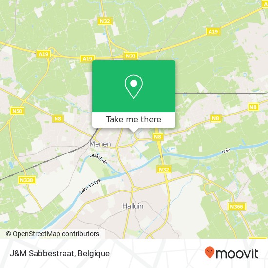 J&M Sabbestraat kaart