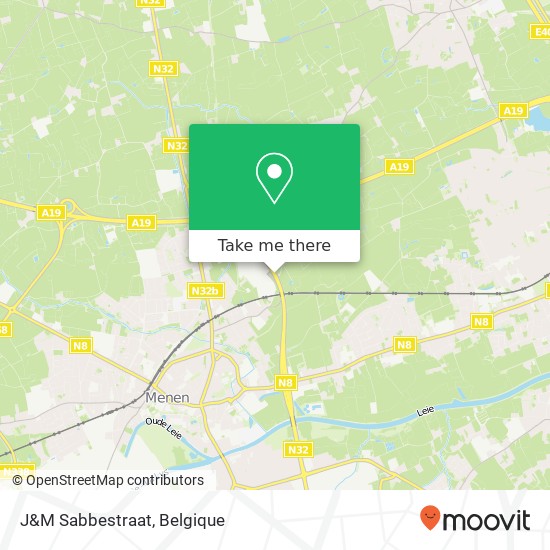J&M Sabbestraat kaart