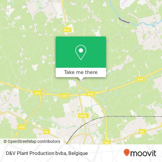 D&V Plant Production bvba kaart