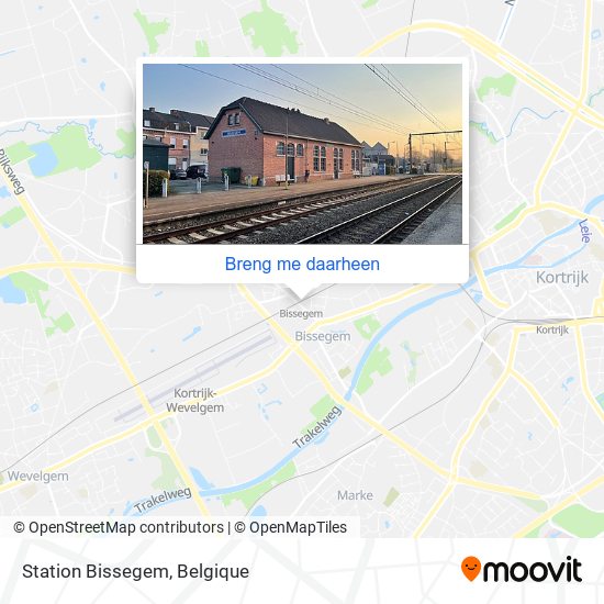 Station Bissegem kaart