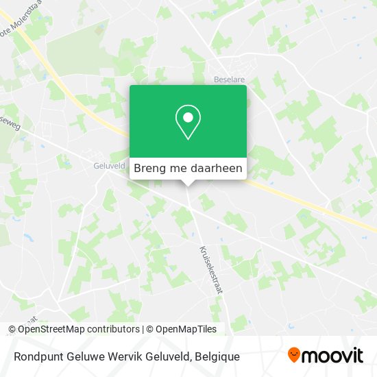 Rondpunt Geluwe Wervik Geluveld kaart