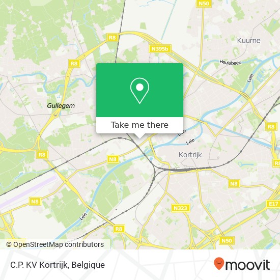 C.P. KV Kortrijk kaart