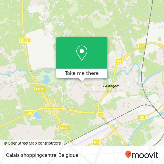 Calais shoppingcentre kaart