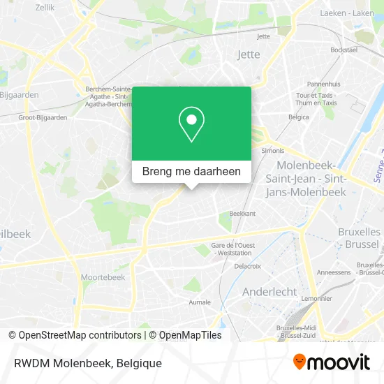 RWDM Molenbeek kaart