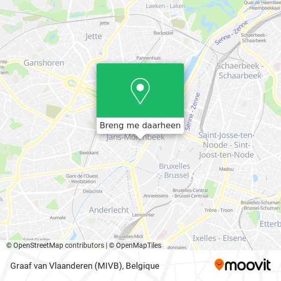 Graaf van Vlaanderen (MIVB) kaart